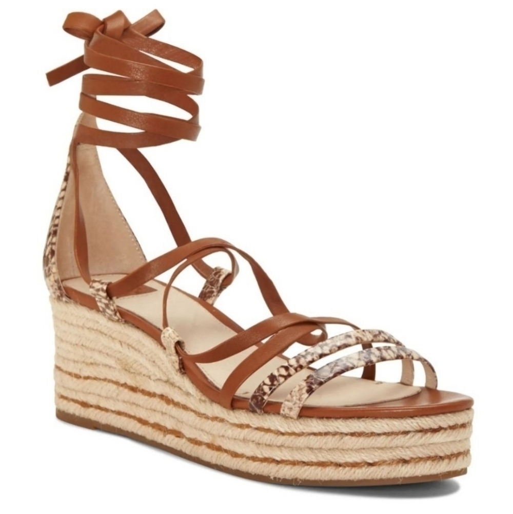 LOUISE ET CIE Renz Platform Wedge Sandal In Brown
